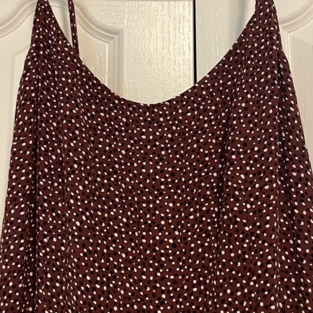Abercrombie and Fitch Dotted Slit Dress Size XL